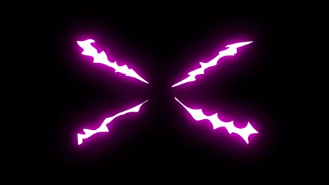 Voltage impact designed with vibrant neon magenta diagonal electric strokes 库存影片 346491868