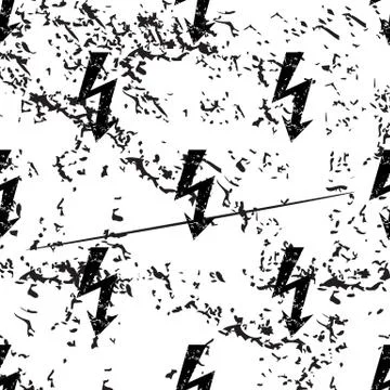 Voltage lightning pattern, grunge, monochrome 스톡 일러스트