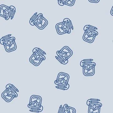 Voltage measurement electronics line vector seamless pattern Stock Illustration