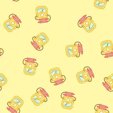 Voltage measurement electronics vector seamless pattern Stock Illustration