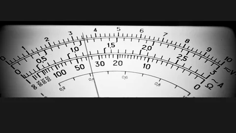 Voltage measurement scale Video stock 74354543