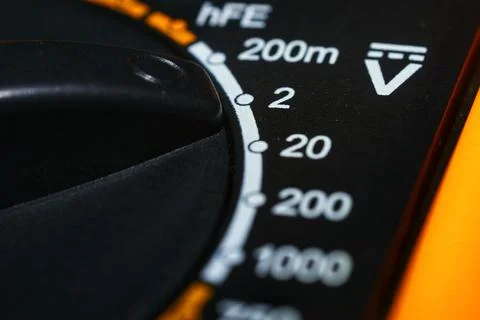 Voltage measuring device, multimeter Stock Photos