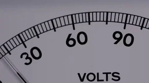 VOLTAGE METER - 30 TO 90 動画素材 69210322