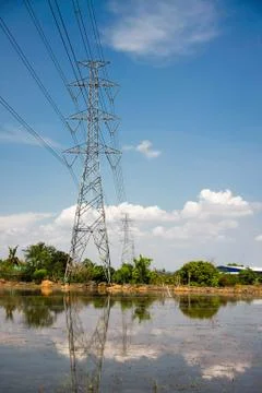 Voltage pole Stock Photos