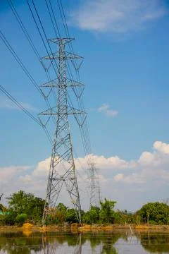 Voltage pole Stock Photos