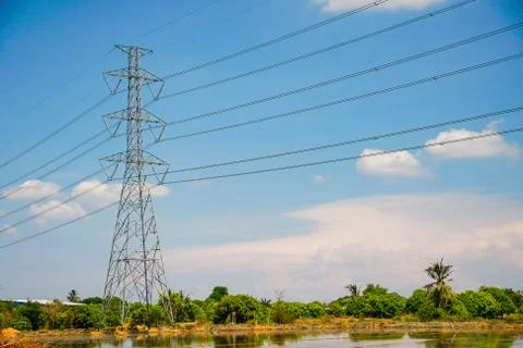 Voltage pole Stock Photos