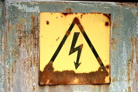 Voltage sign Stock Photos