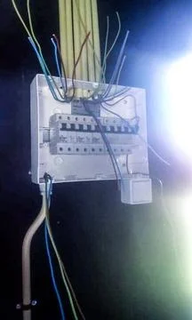 Voltage switchboard. Stock Photos