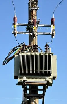 Voltage transformer Stock Photos