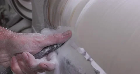 Volterra - The ease of modeling alabaster Stock Footage 162120998