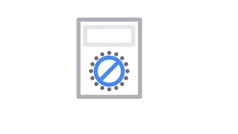 A voltmeter button featuring a prominent circle in the center. Stock Footage 334918433