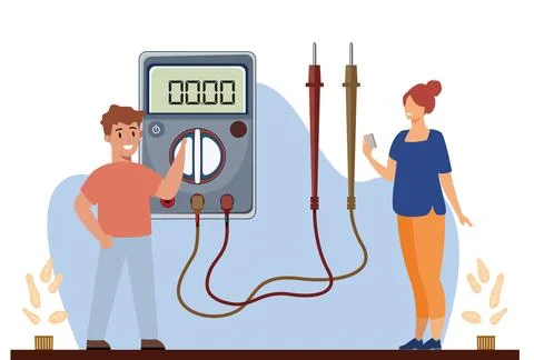 Voltmeter Concept Illustration Stock Illustration