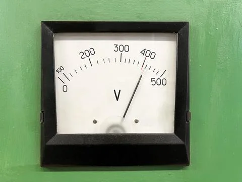 The voltmeter is designed to measure the voltage in an electrical circuit Stock Photos