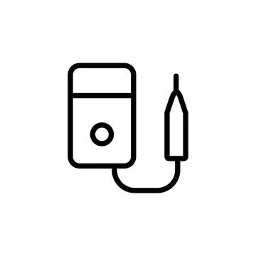 Voltmeter Icon for Electrical Measurement, Engineering Tools, and Technical.. Stock Illustration