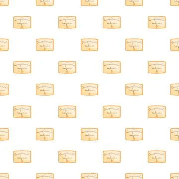Voltmeter measuring device seamless pattern background 스톡 일러스트