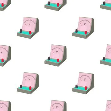 Voltmeter pattern seamless vector Illustrazione stock