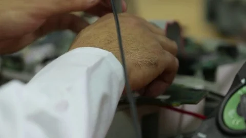 Voltmeter test Stock Footage 77048095