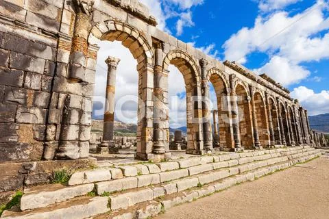 Volubilis in Morocco Stock Photos