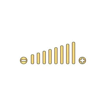 Volume adjustment computer symbol 스톡 일러스트