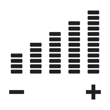 Volume adjustment icon vector for graphic design, logo, website, social media Stock Illustration