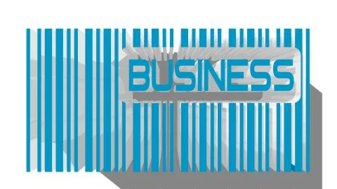 Volume barcode with text Stock Illustration