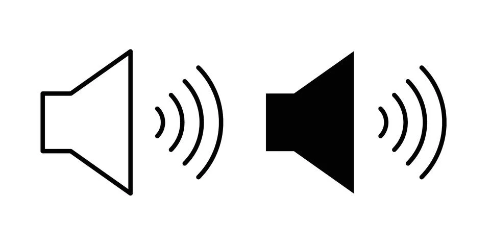 Volume button icon Illustration Eps10 for web or app Stock Illustration