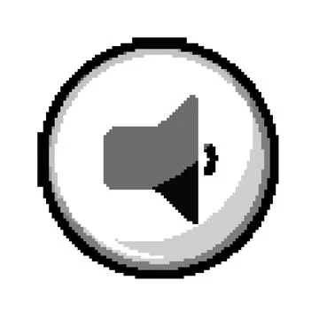 Volume button icon symbolising audio sound settings イラスト素材