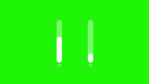 Volume button icon for ui and ux design animation. Slider settings Control Panel Stock Footage 324626867