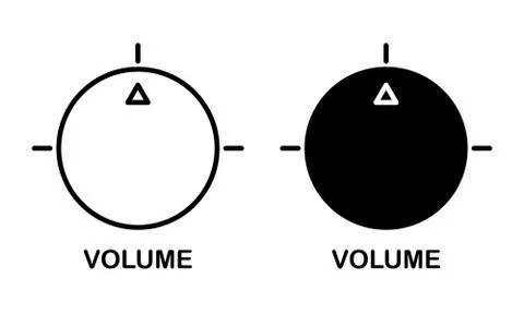 Volume buttons illustration Stock Illustration