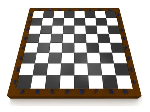 Volume chess board Stock Illustration