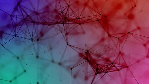 Volume composition based on Plexus technology. Animated color mixer Stock Footage 78826666