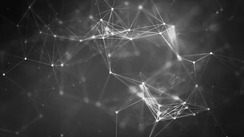 Volume composition based on Plexus technology Stock Footage 78828543