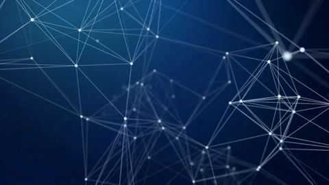 Volume Composition Based On Plexus Technology Loop Background Video stock 94692400