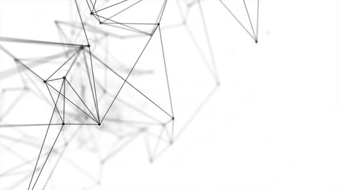 Volume Composition Based On Plexus Technology Loop Background Video stock 94693589