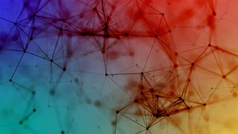 Volume composition based on Plexus technology Foto stock