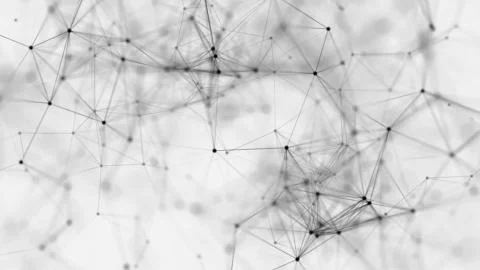 Volume composition based on Plexus technology Stock Photos