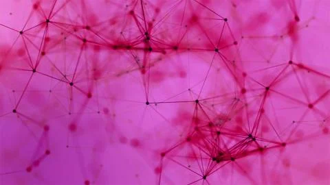 Volume composition based on Plexus technology 스톡 사진