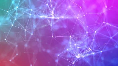 Volume composition based on Plexus technology Foto stock