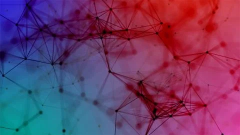 Volume composition based on Plexus technology 스톡 사진