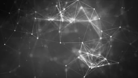 Volume composition based on Plexus technology Stock Photos