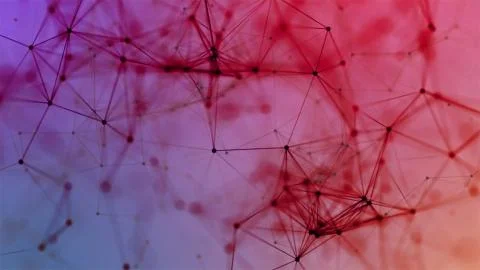 Volume composition based on Plexus technology Stock Photos