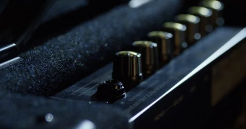 Volume control, bass Stock Footage 114832052