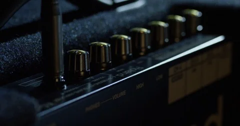 Volume control, bass Stock Footage 114832542