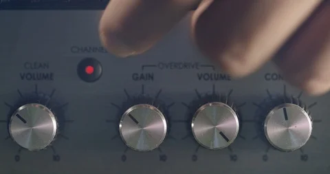 Volume control, bass Stock Footage 114833343