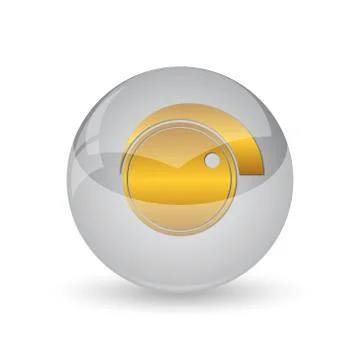 Volume control icon. Internet button on white background. . Stock Illustration