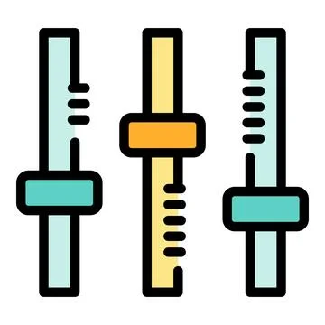 Volume control icon vector flat 스톡 일러스트