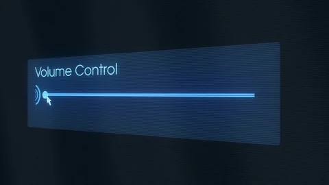Volume Control slider on digital futuristic interface 動画素材 71019940