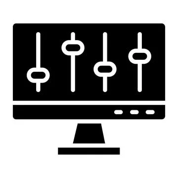 Volume control Vector Icon Design Illustration Stock Illustration