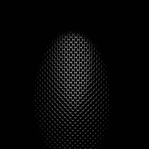 Volume convex small circles and light rings. Animated matte mask transitions. Video stock 69413822
