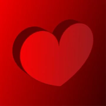 Volume heart background. Vector illustration Stock Illustration